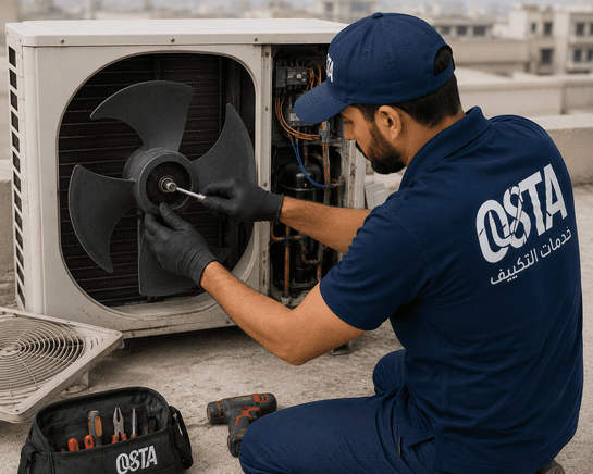 Osta Services outside unit fan